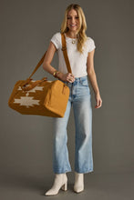 Load image into Gallery viewer, Camel &amp; Cream Aztec Duffel
