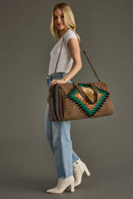 Load image into Gallery viewer, Brown &amp; Multicolored Western Duffel
