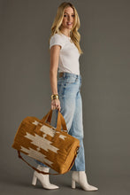 Load image into Gallery viewer, Camel &amp; Cream Aztec Duffel
