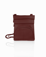 Load image into Gallery viewer, Leather crossbody with phone pocket
