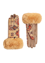 Load image into Gallery viewer, Bernadette Gloves - Warm Ikat
