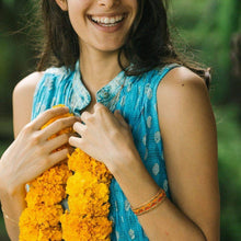 Load image into Gallery viewer, Taj Beaded Bracelet - Red and Orange
