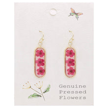 Load image into Gallery viewer, Bouquet Bar Red Dried Flower Earrings
