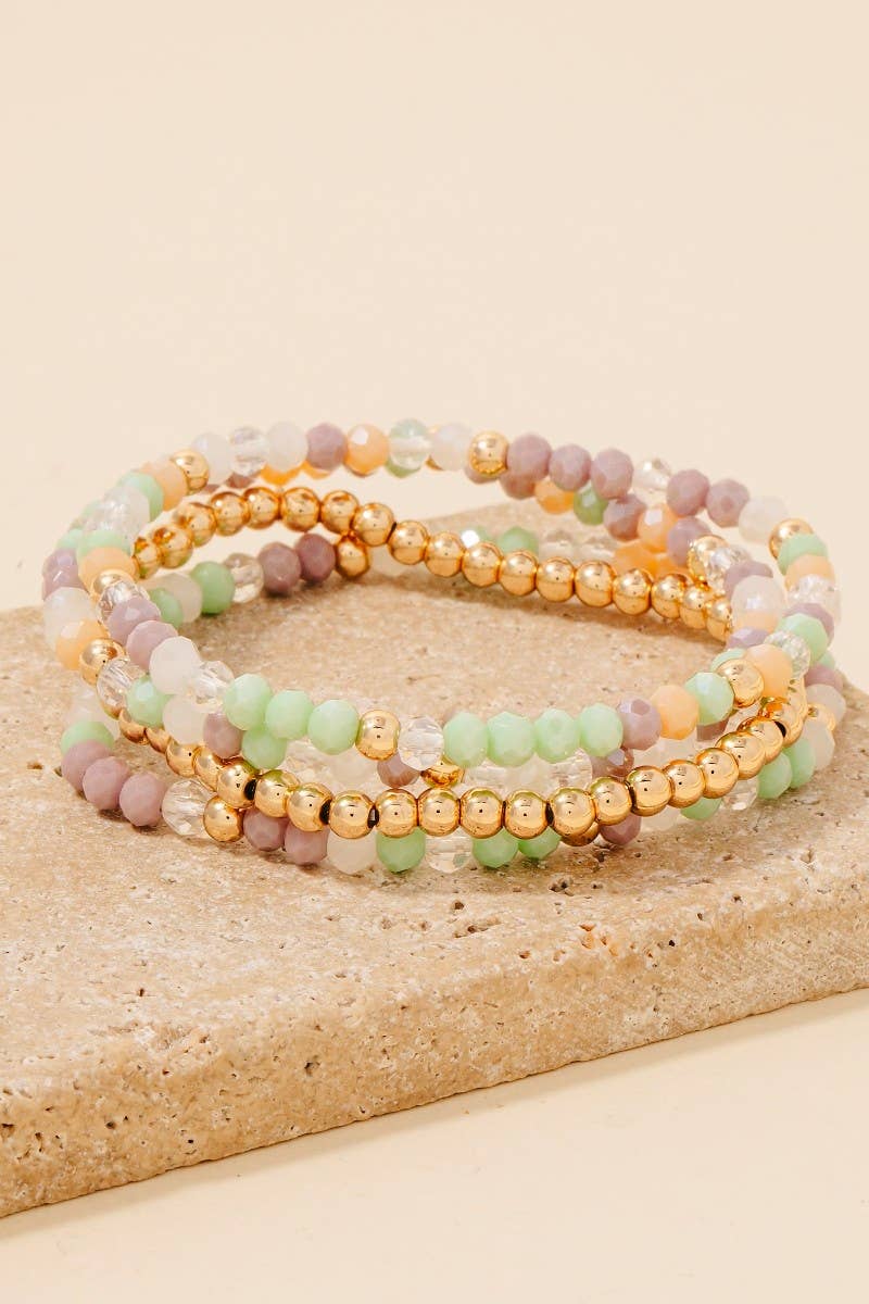 Beaded Layered Bracelet Set