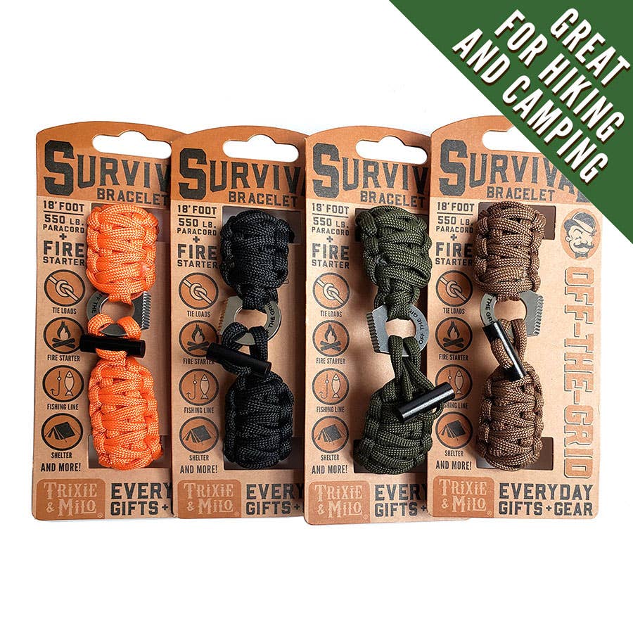 Off-the-Grid Survival Bracelet (16 pk. assortment)