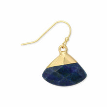 Load image into Gallery viewer, Gold Dipped Luxury Lapis Earrings
