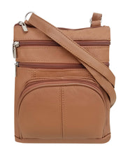 Load image into Gallery viewer, Leather crossbody with phone pocket
