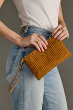 Load image into Gallery viewer, Mustard Corduroy Wristlet

