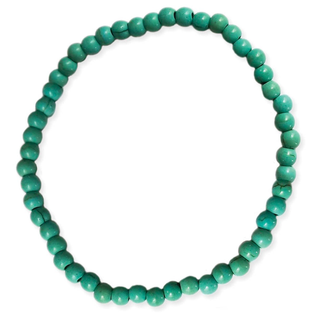 Turquoise Stone Stretch Bracelet