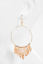 Load image into Gallery viewer, Beaded Tassel And Ring Earrings
