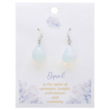 Load image into Gallery viewer, Just a Drop Opal Stone Teardrop Earrings
