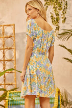 Load image into Gallery viewer, Floral Fit and Flared Dress

