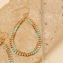 Load image into Gallery viewer, Mixed Beaded Teardrop Dangle Earrings
