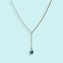 Load image into Gallery viewer, Turquoise Y-Drop Necklace
