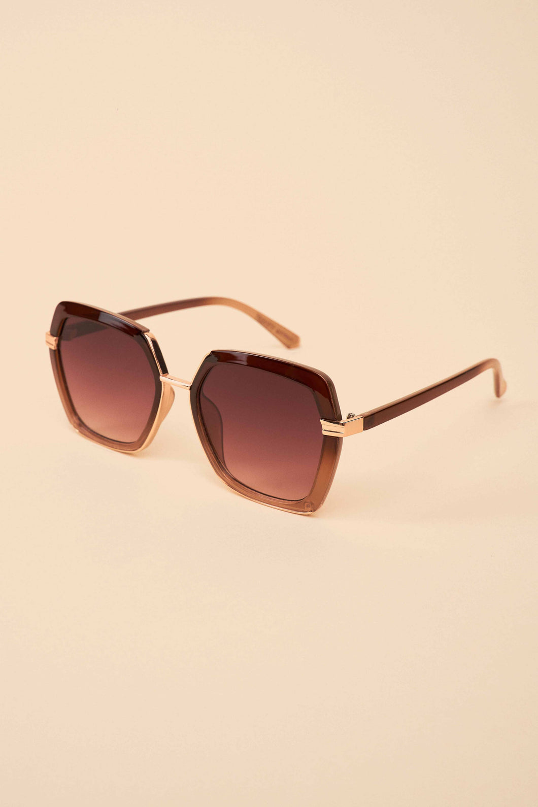 Luxe Angelina Sunglasses - Mahogany