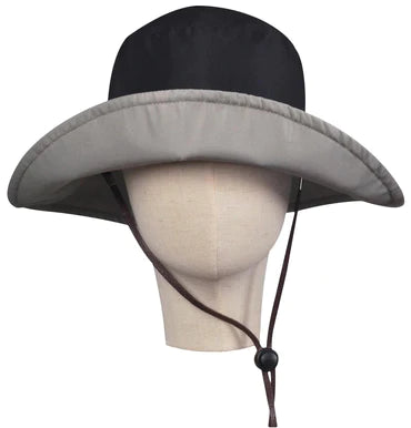 Two tone fashionable sun hat (BLACK/GRAY)