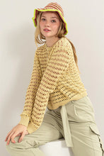 Load image into Gallery viewer, OPEN STITCH SWEATER PULLOVER
