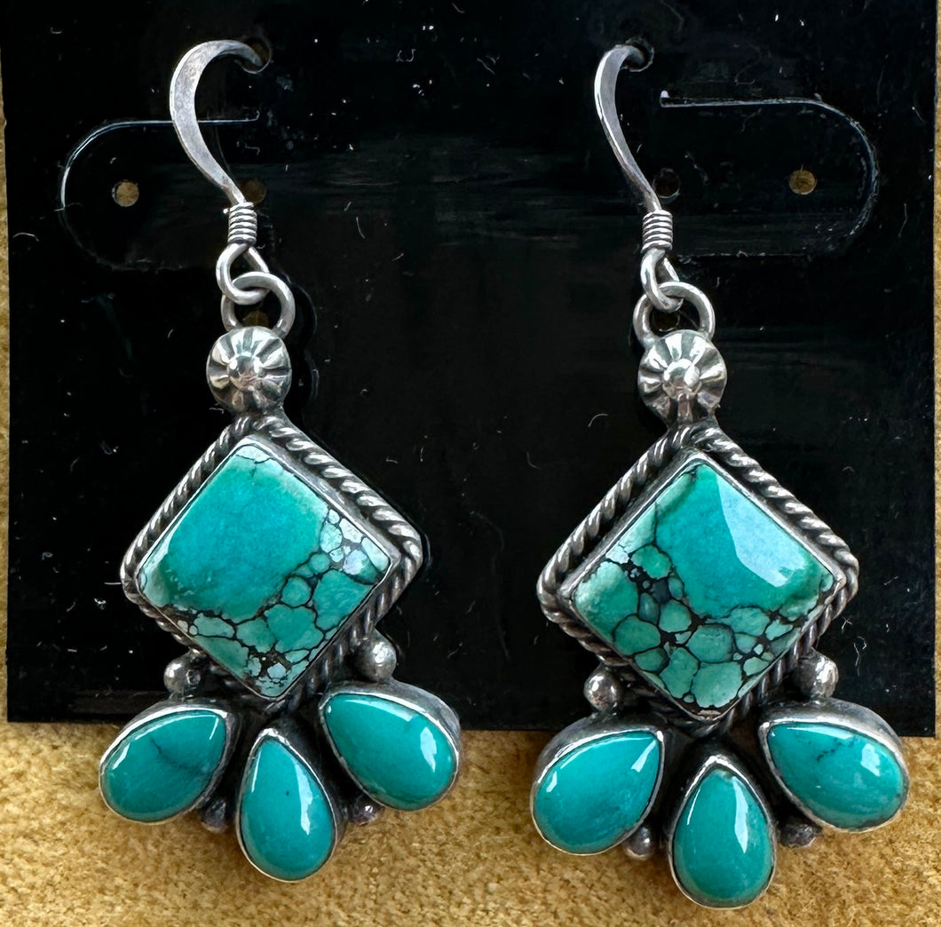 Vintage Turquoise Dangle Earrings