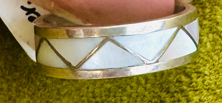 Vintage Mother of Pearl Inlay Band