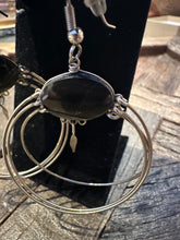 Load image into Gallery viewer, Vintage Black Onyx Earrings
