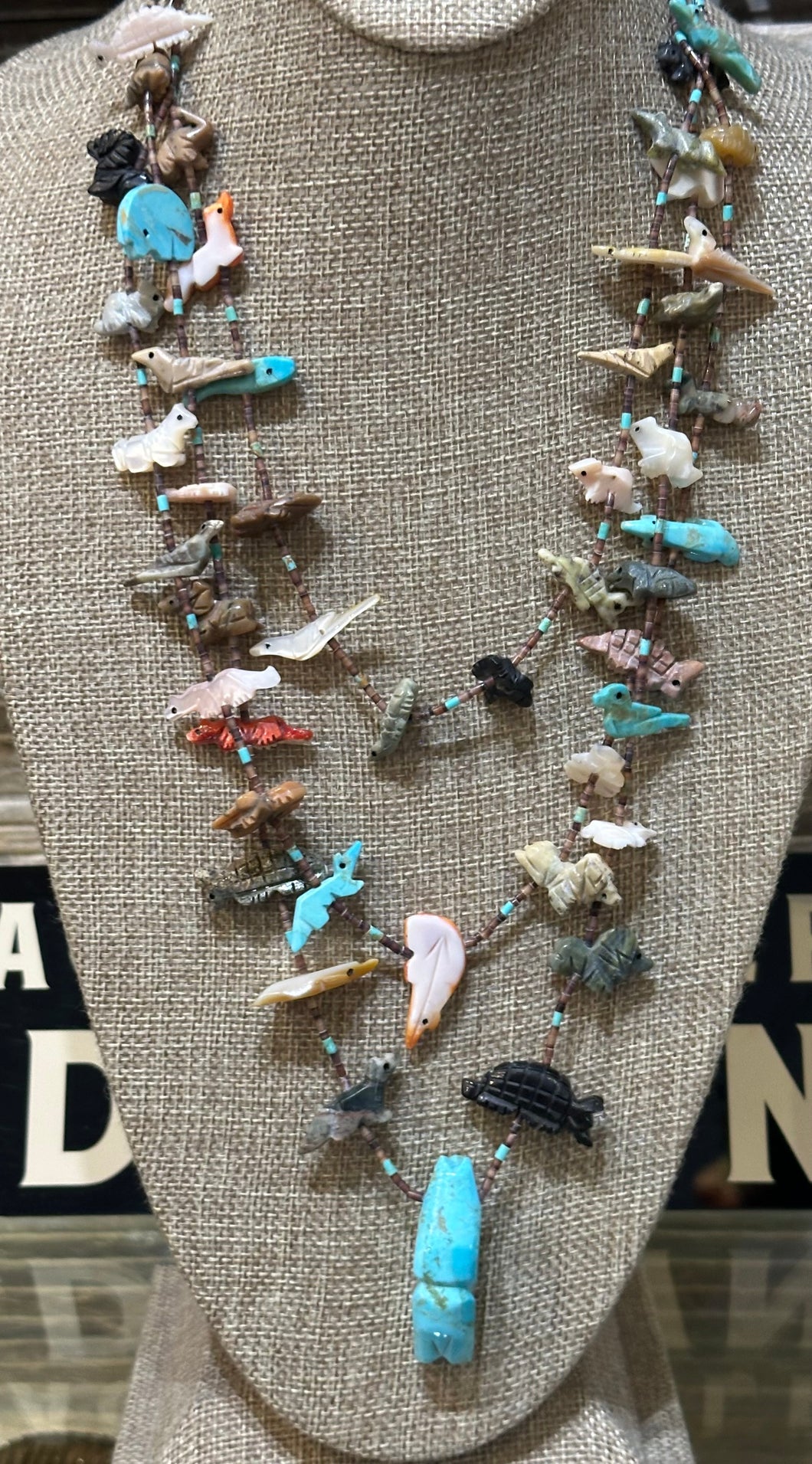 Vintage Heishi Fetish Necklace