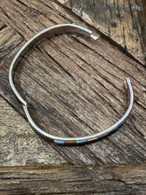 Load image into Gallery viewer, Vintage Zuni Inlay Hinged Bracelet
