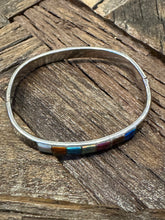 Load image into Gallery viewer, Vintage Zuni Inlay Hinged Bracelet

