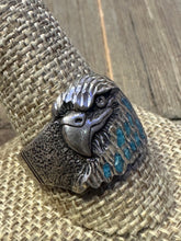 Load image into Gallery viewer, Old Pawn Eagle Head Ring
