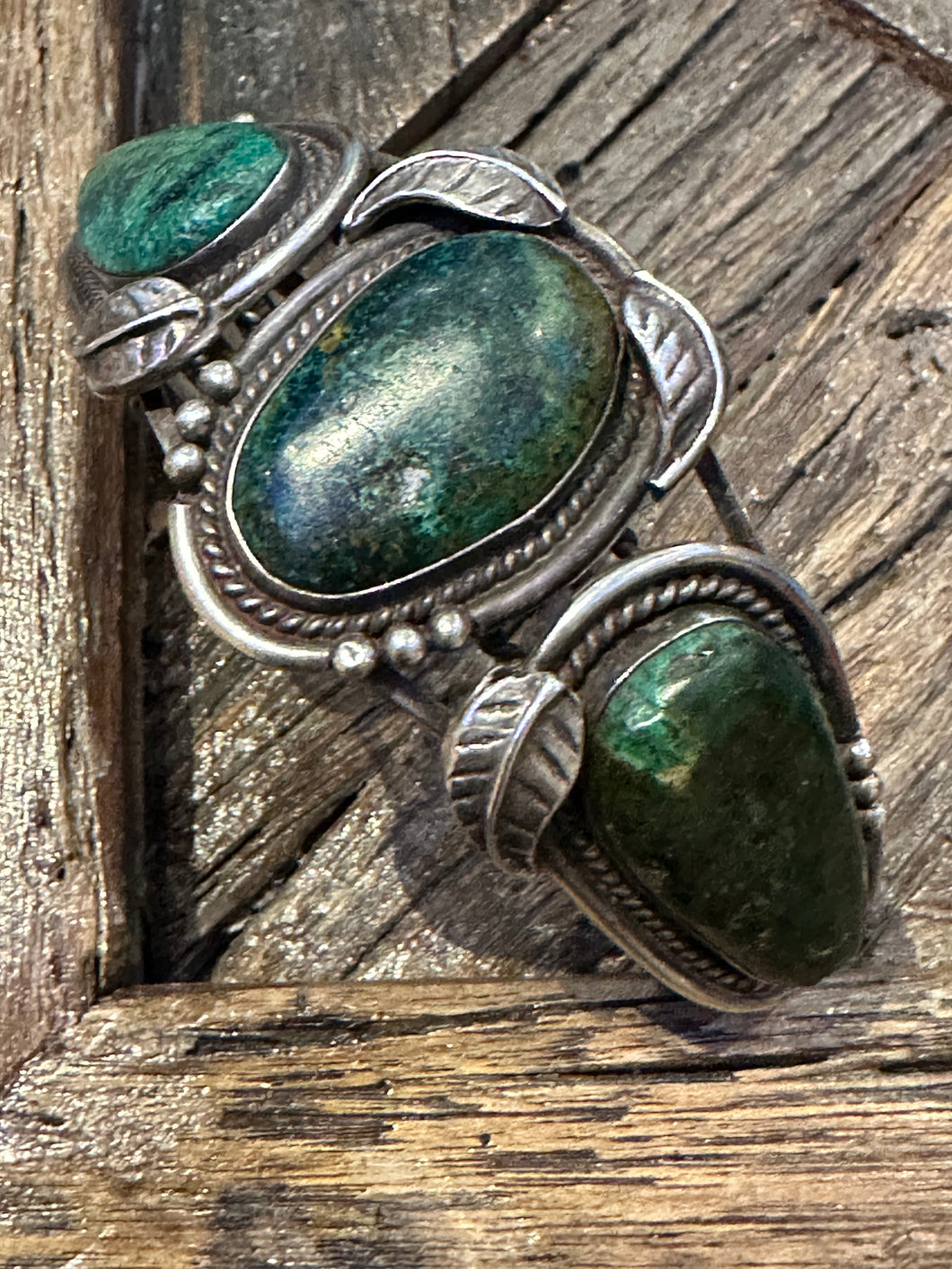 Vintage Green Turquoise Cuff