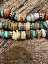 Load image into Gallery viewer, Vintage 3 strand multi-bead necklace
