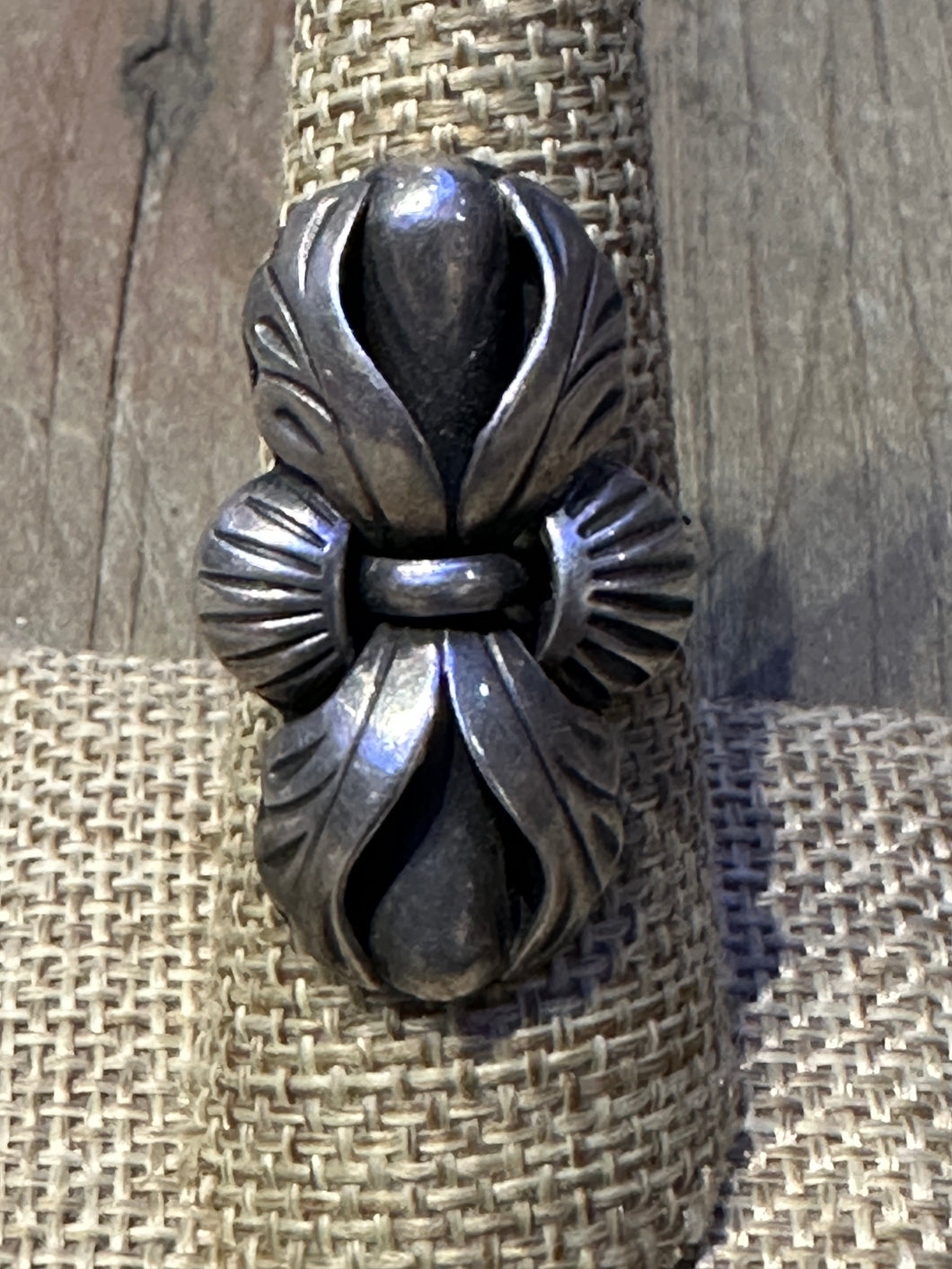 Navajo Sterling Silver Squash Blossom Ring