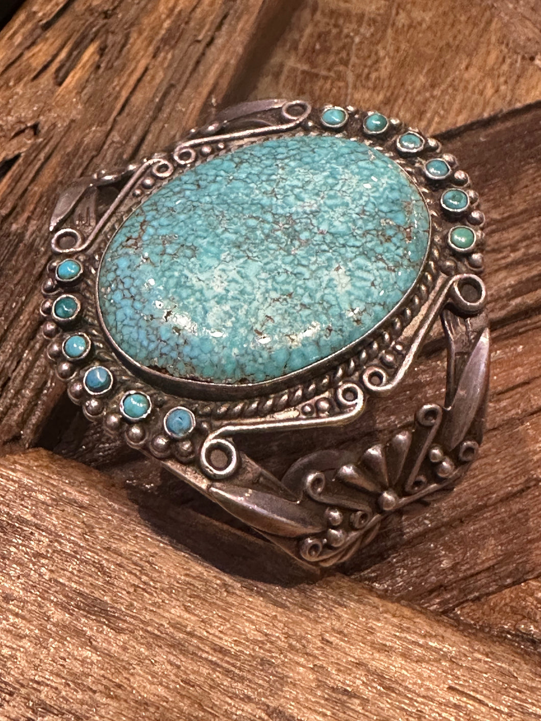 Vintage Fred Harvey Era Turquoise Cuff