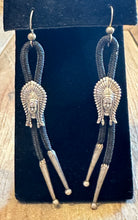 Load image into Gallery viewer, Old Pawn bolo tie earrings
