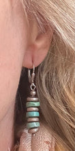 Load image into Gallery viewer, Old Pawn Lever back turquoise earrings
