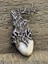 Load image into Gallery viewer, Elk Ivory Tooth Pendant with Sterling Silver
