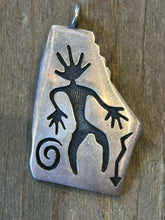 Load image into Gallery viewer, Sterling silver etched signed pendant
