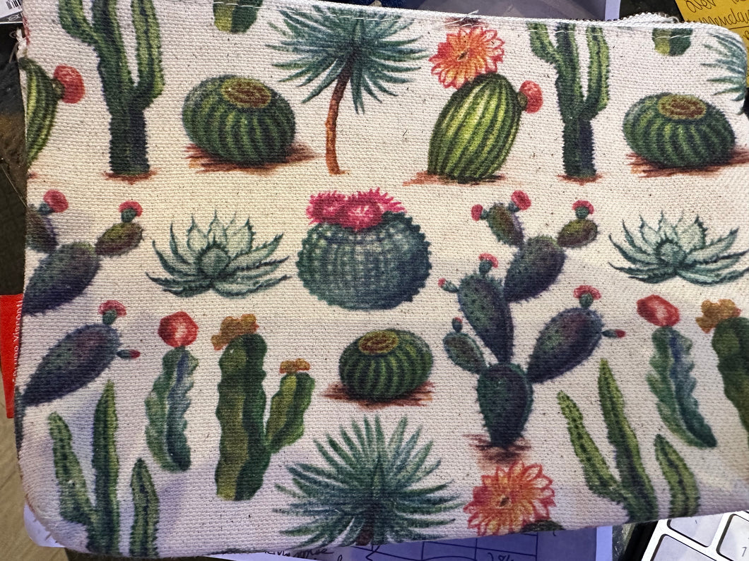 Flower & Cactus Pouch