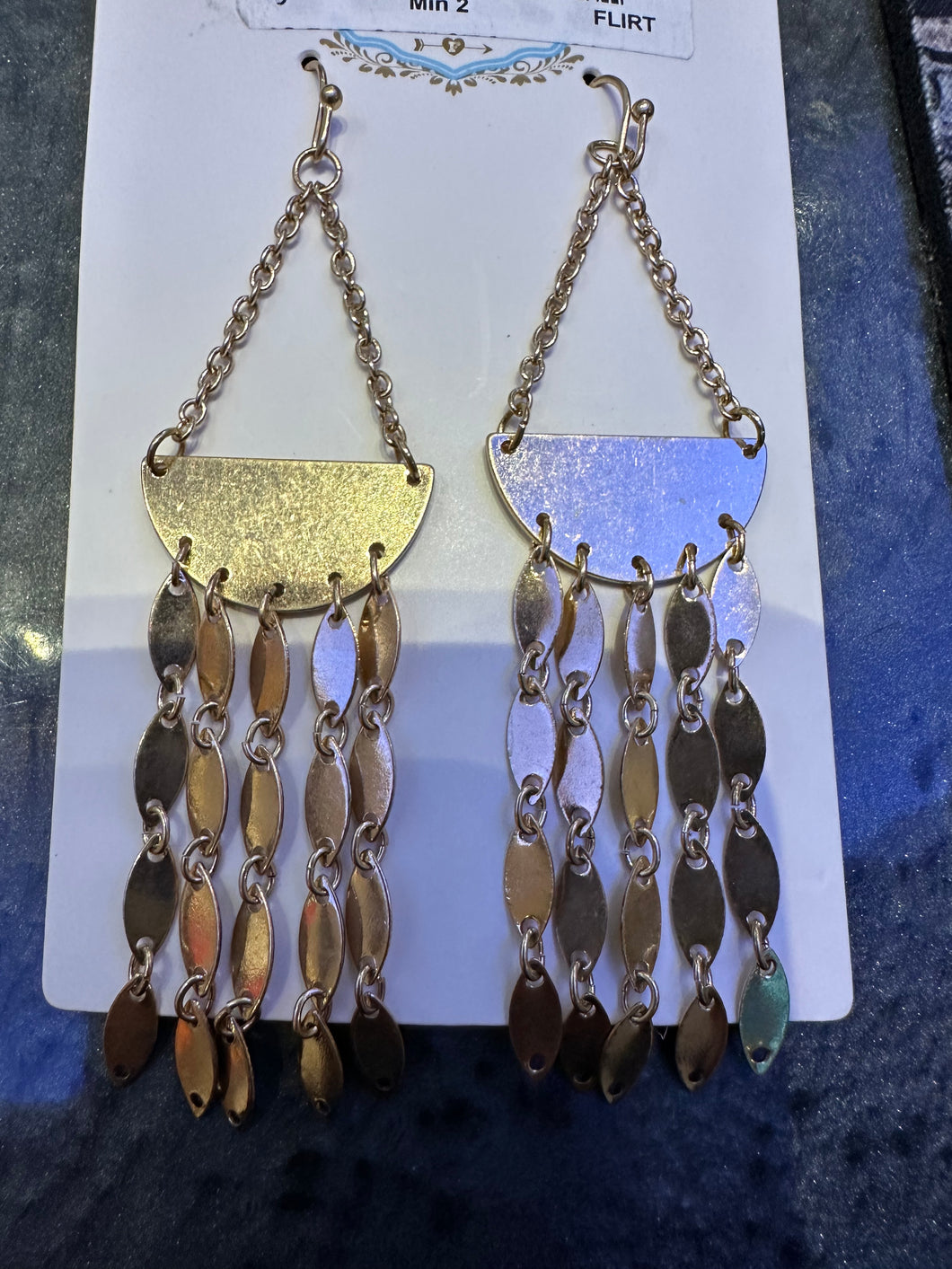 Flirt Gold w/Blush Earrings