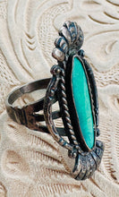 Load image into Gallery viewer, Vintage Green Turquoise Ring
