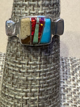 Load image into Gallery viewer, Zuni Inlay Opal/Turquoise Ring
