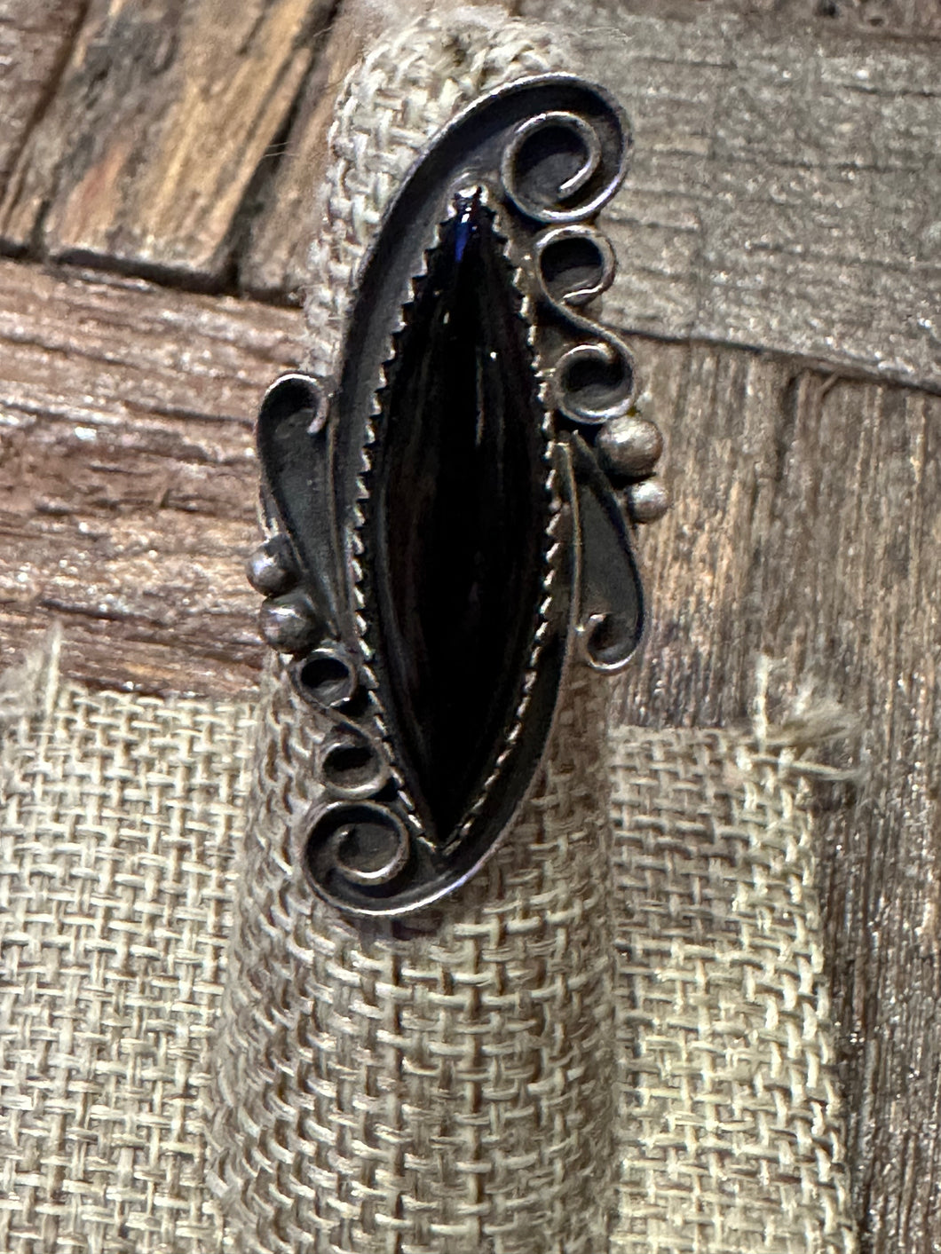 Vintage Black Onyx Ring