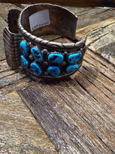 Load image into Gallery viewer, Vintage Turquoise Watch Cuff
