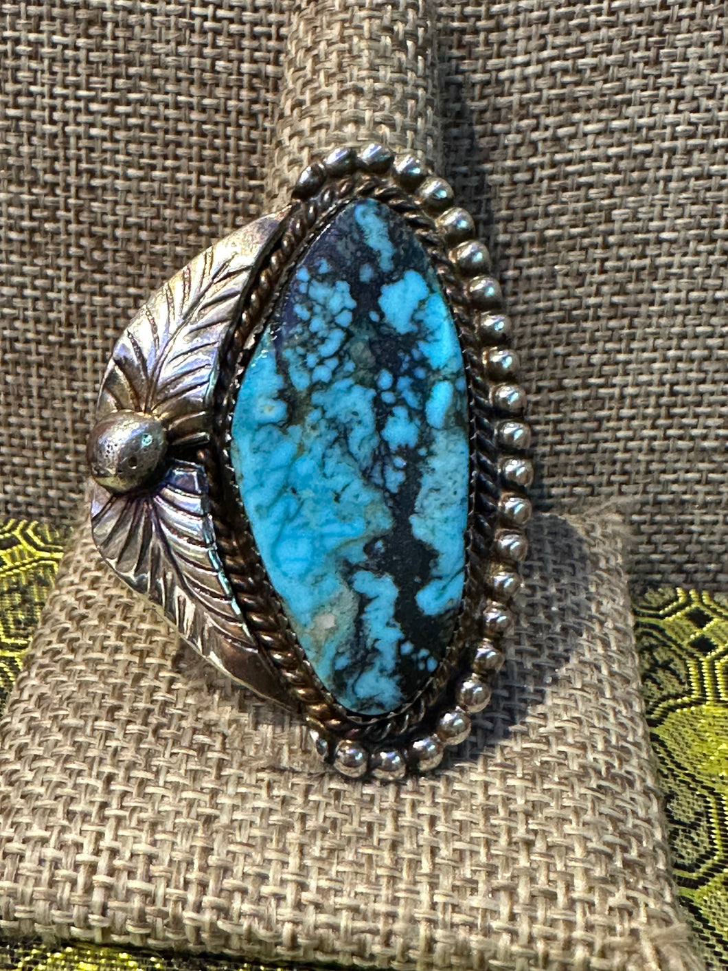 Vintage Large Turquoise Ring