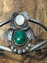 Load image into Gallery viewer, Vintage Malachite &amp; Mother of Pearl Cuff
