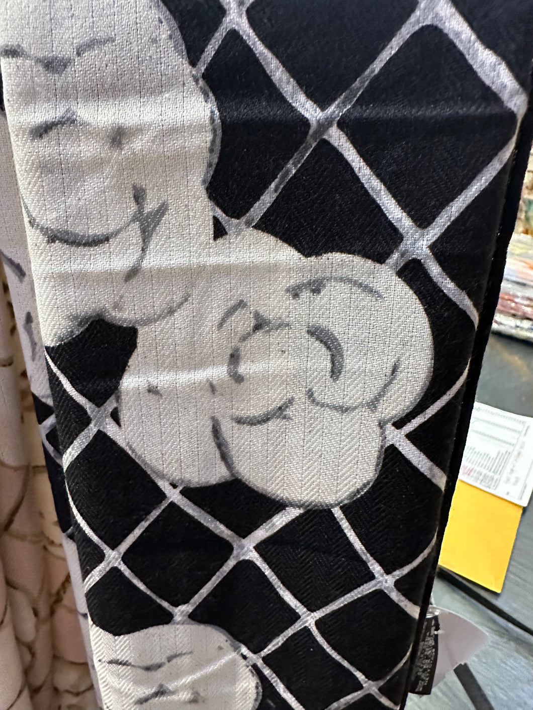 Cashmere/Silk Floral Scarf