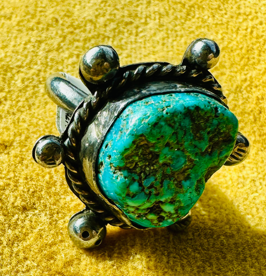 Vintage Navajo Turquoise Ring