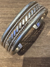 Load image into Gallery viewer, Vintage Sterling Silver Rope Cuff

