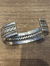 Load image into Gallery viewer, Vintage Sterling Silver Rope Cuff
