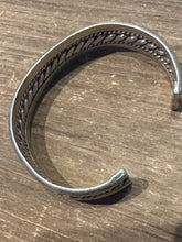 Load image into Gallery viewer, Vintage Sterling Silver Rope Cuff
