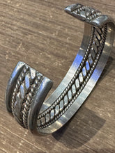 Load image into Gallery viewer, Vintage Sterling Silver Rope Cuff
